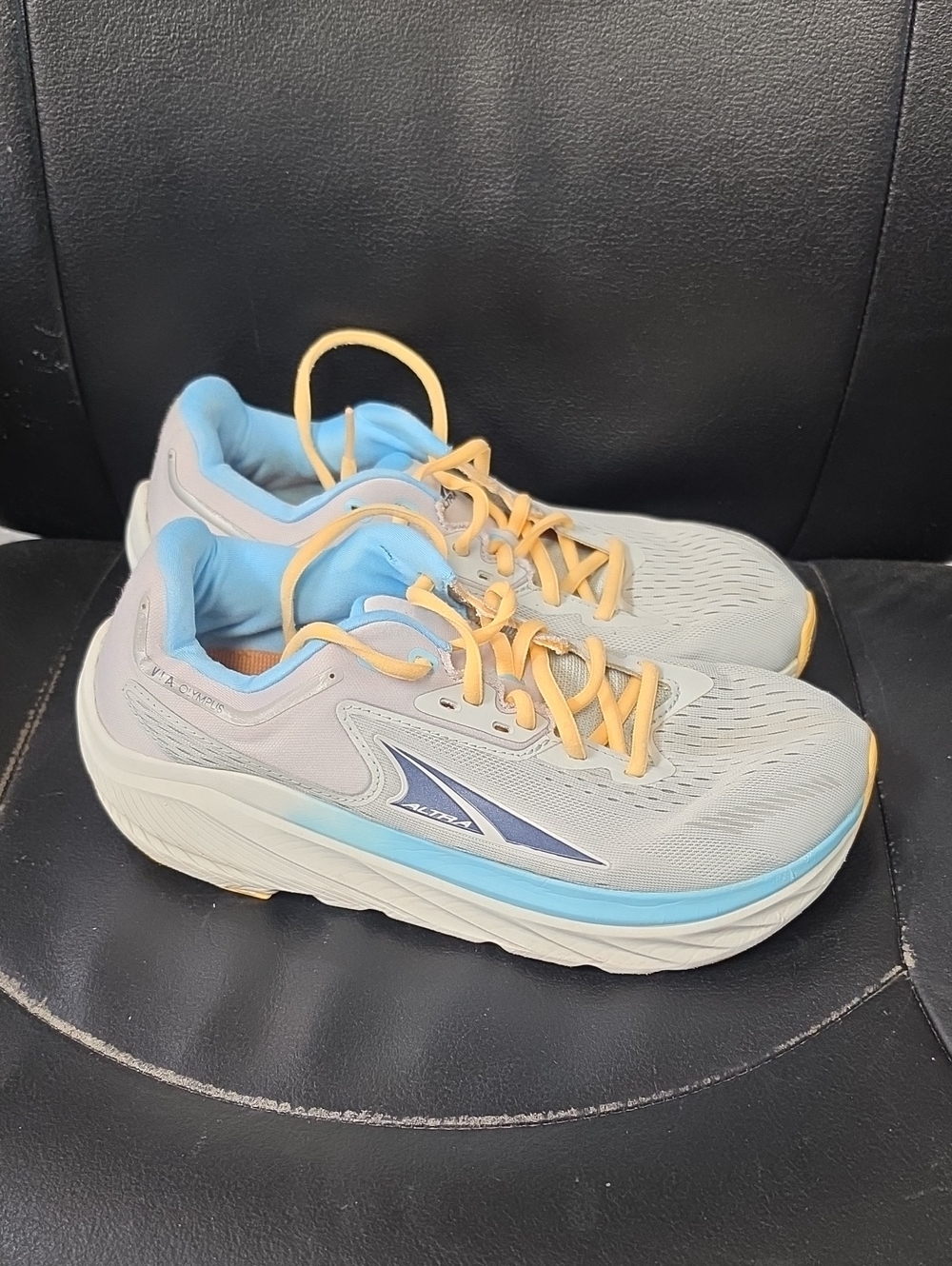 Altra Women's Running Shoes - Light Gray, Blue & Yellow